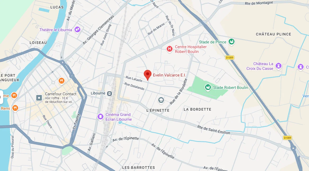 Carte montrant l'emplacement du cabinet